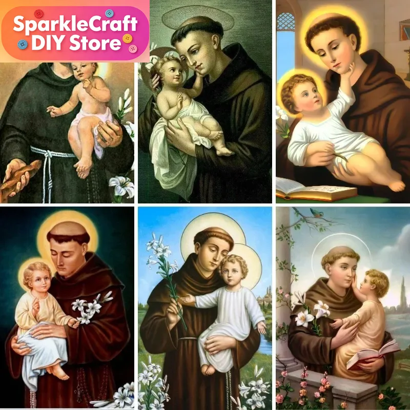 Embroidery Beads - 1pc frameless Diamond Mosaic 5D Catholic