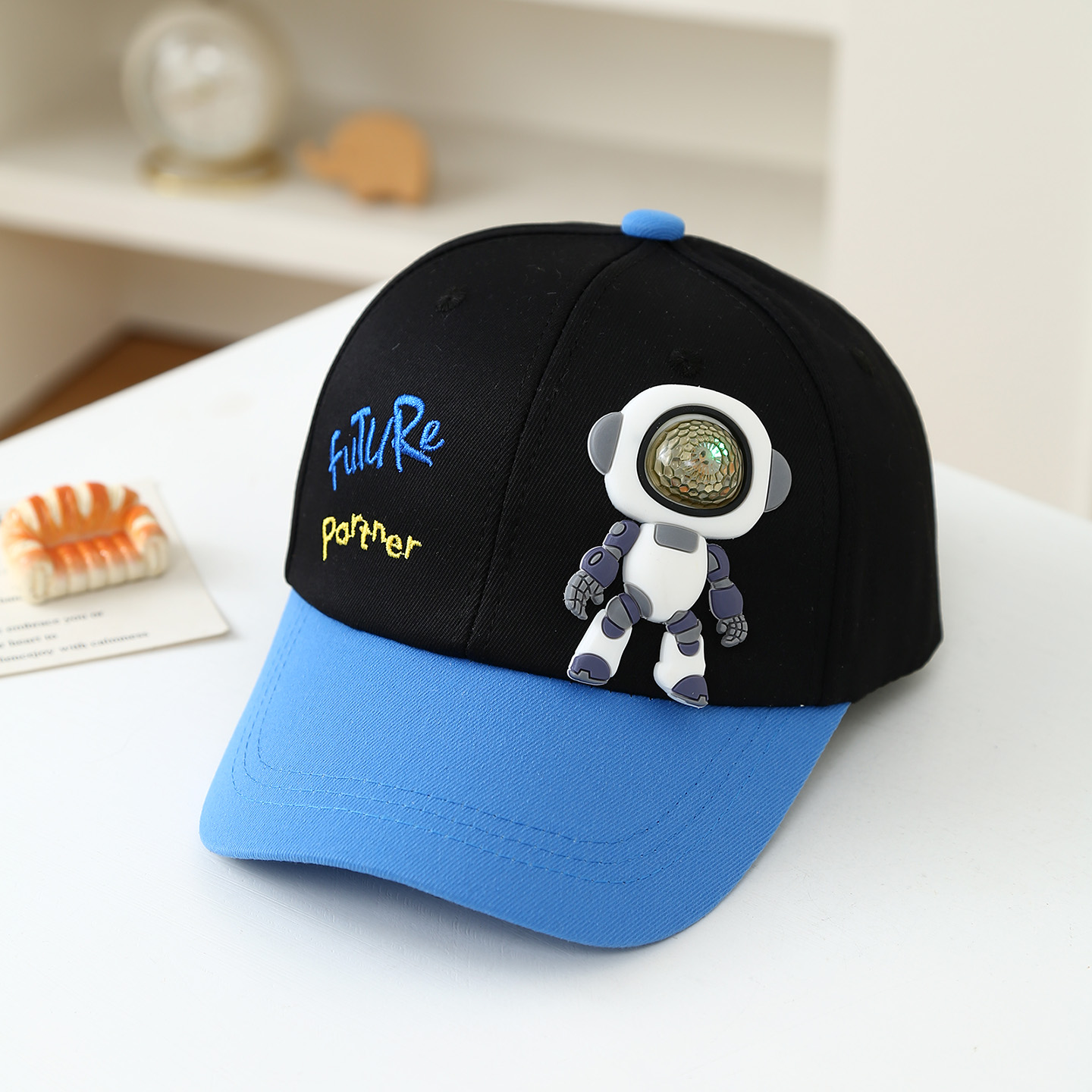 Embroidery Gift - Children's soft rubber robot doll with