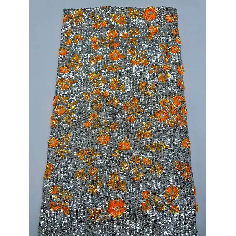 Embroidery Beads - 1yard soft mesh fabric Bubble bead