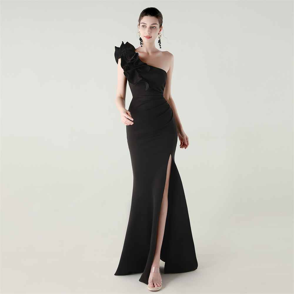 Embroidery Beads - Elegant Evening Dress Women Mermaid Long