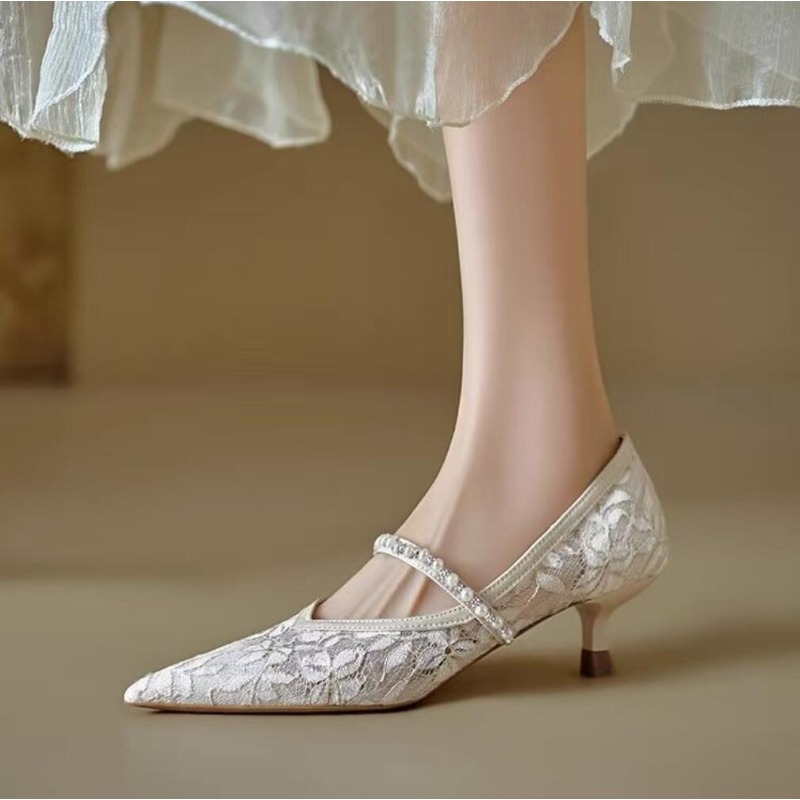 Embroidery Beads - Sexy Lace Embroidery High Heels Women