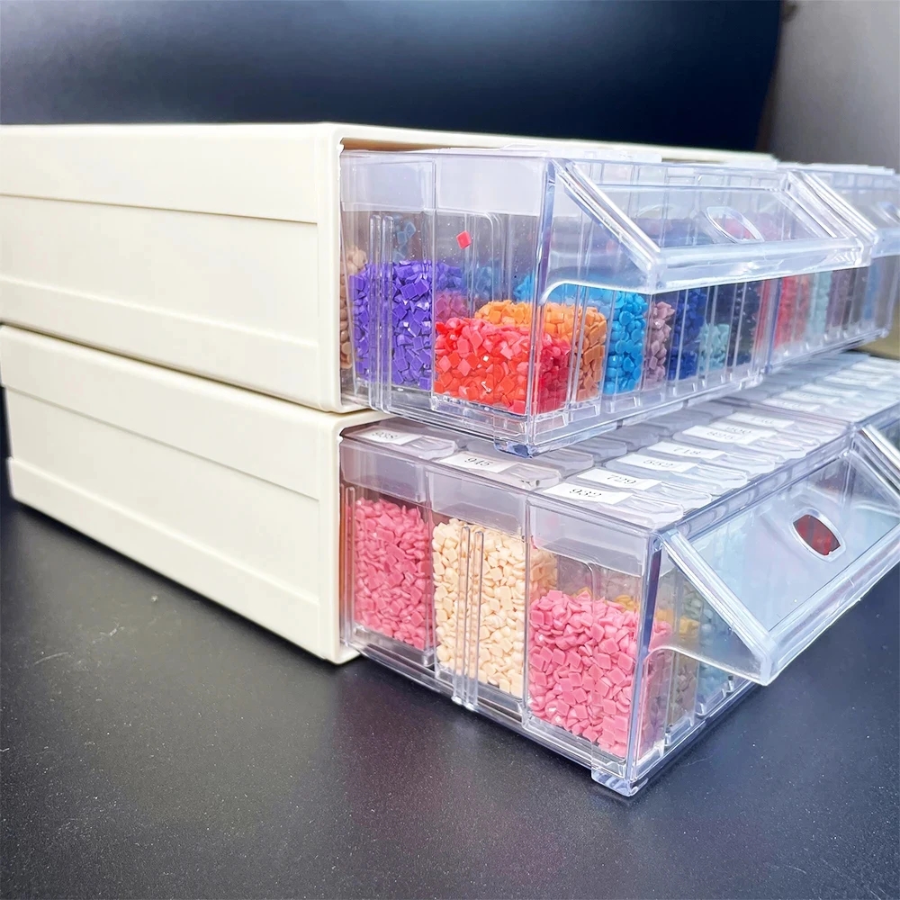 Embroidery Beads - Diamond painting accessories tools plastic drawer