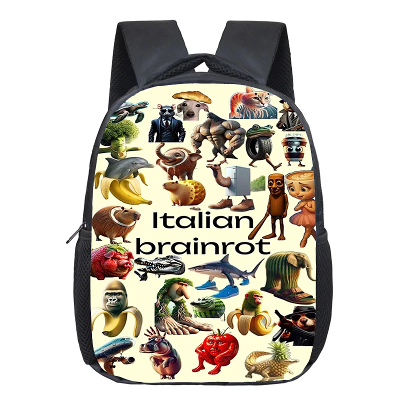 Embroidery Ai - Italian Brainrot AI Manga Backpack Student