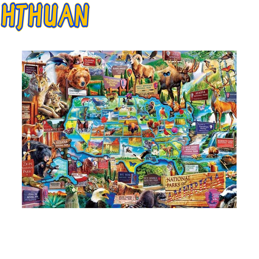 Embroidery World - DIY Diamond Painting World Map, Made