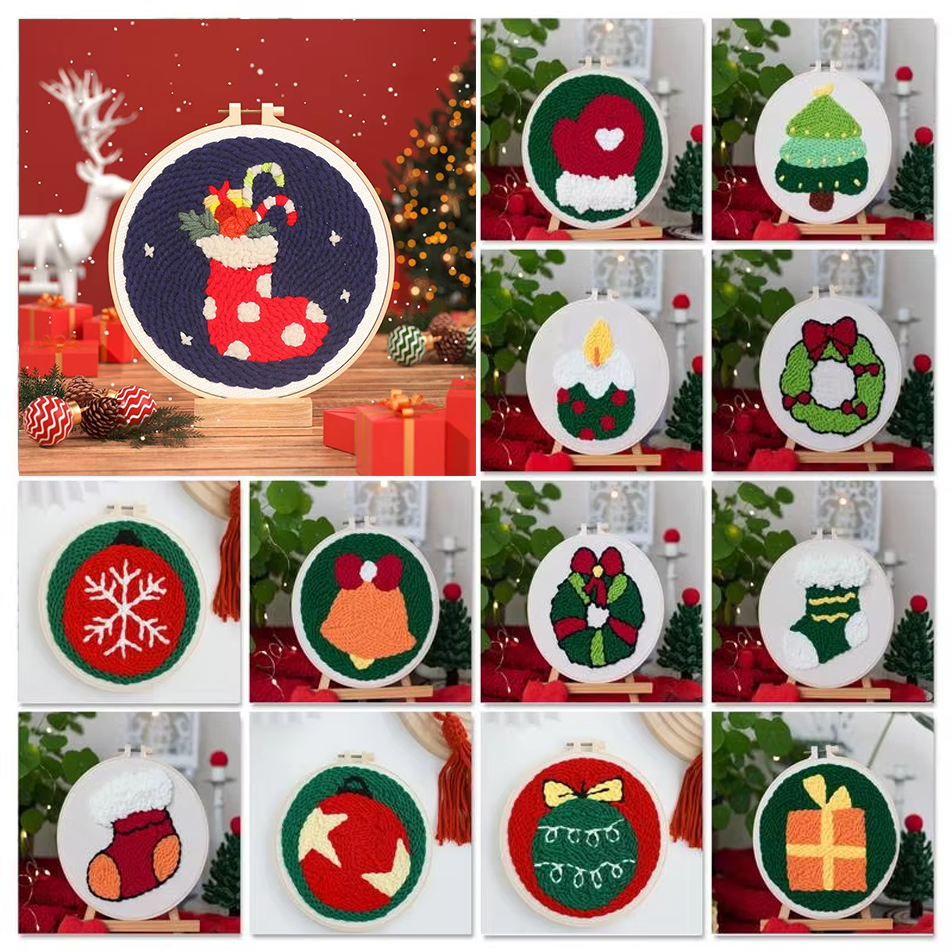 Punch Needle Embroidery Kit St – Embroidery Xmas Kits Bewertung und Preis