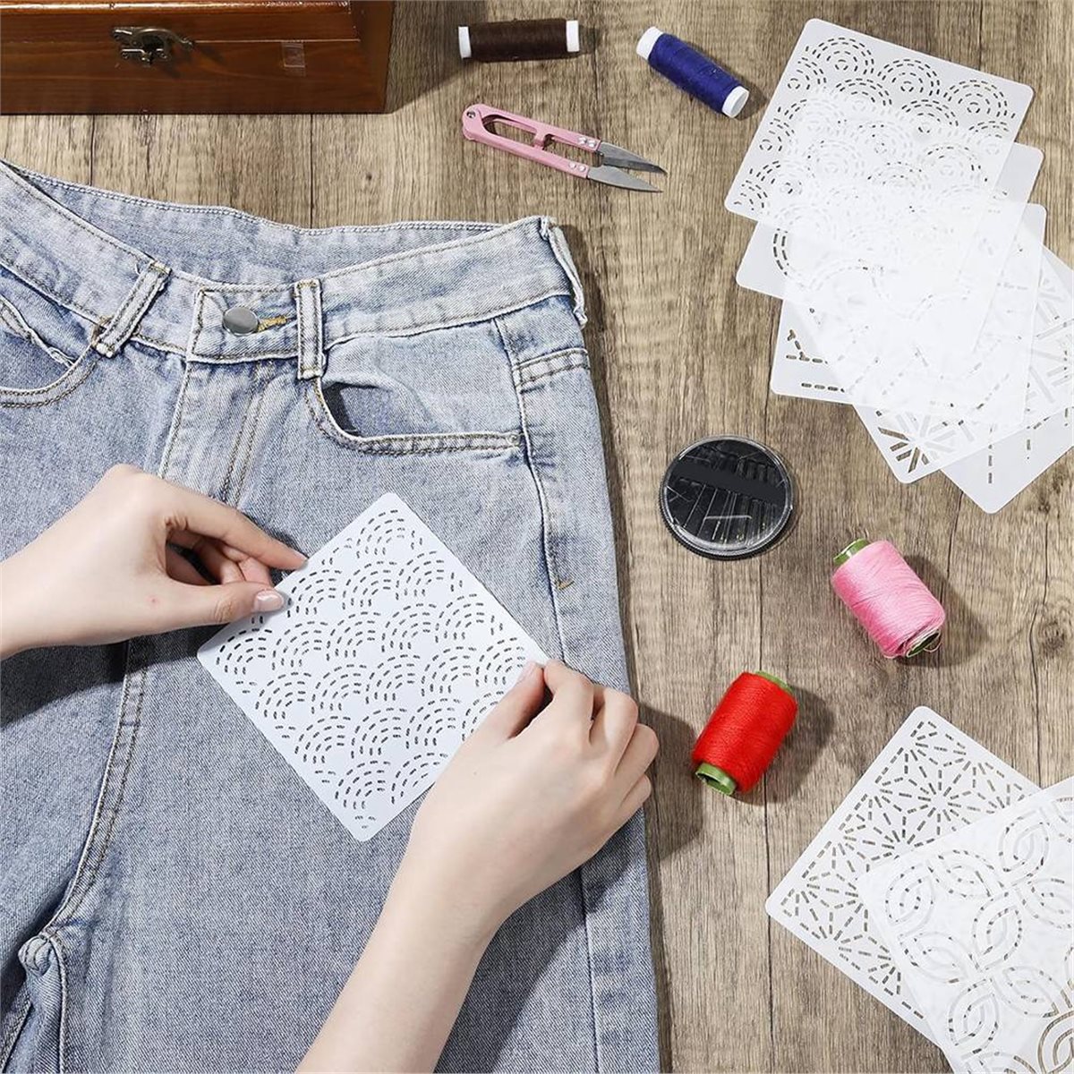 30 Pcs Spike Template Stencil  – Embroidery X Pattern Bewertung und Preis