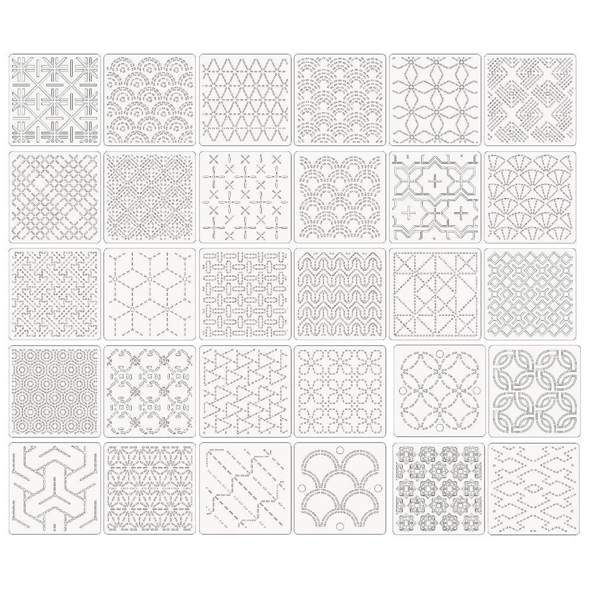 30 Pcs Spike Template Stencil  – Embroidery X Pattern Bewertung und Preis