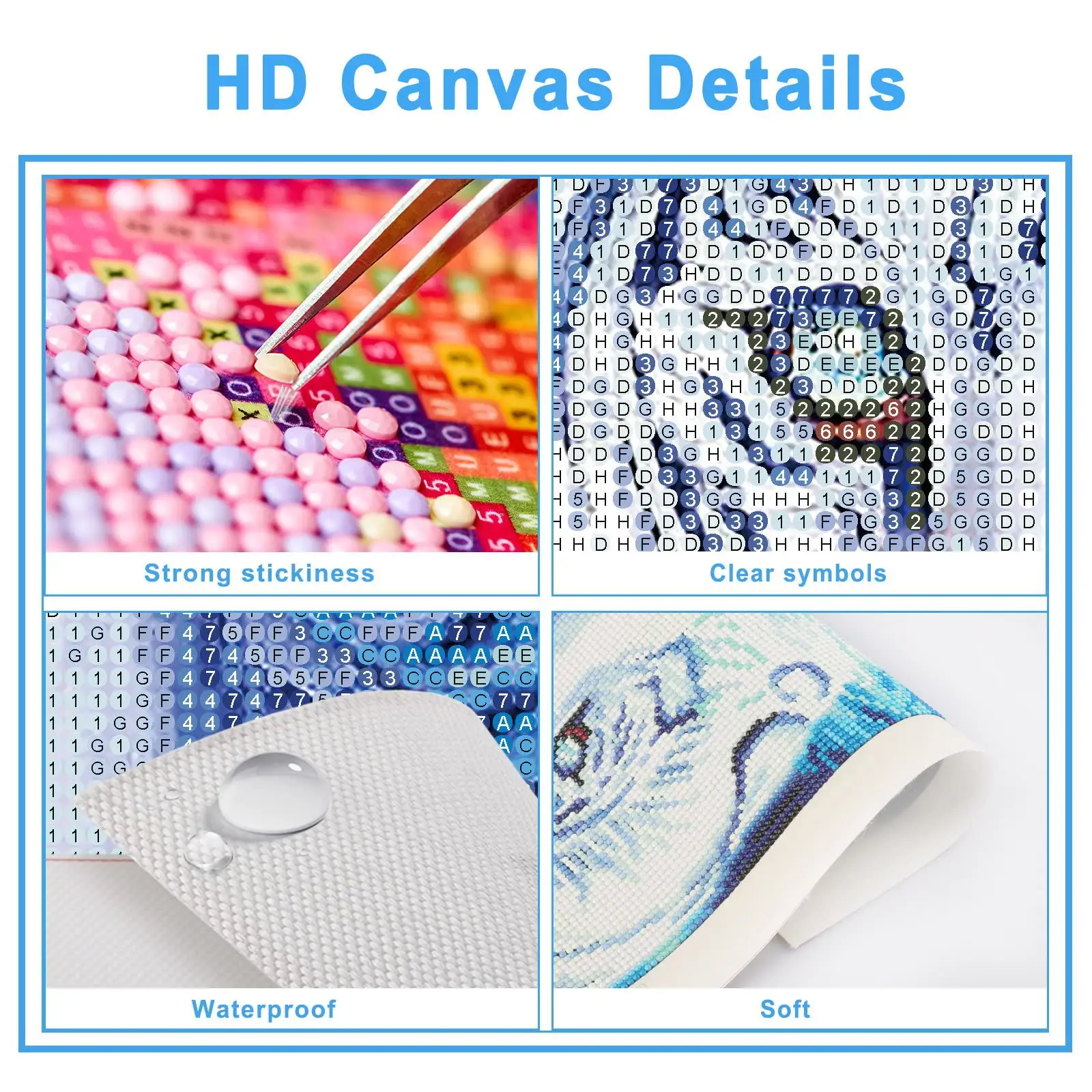 1pc frameless Diamond Mosaic 5 – Embroidery Beads Bewertung und Preis