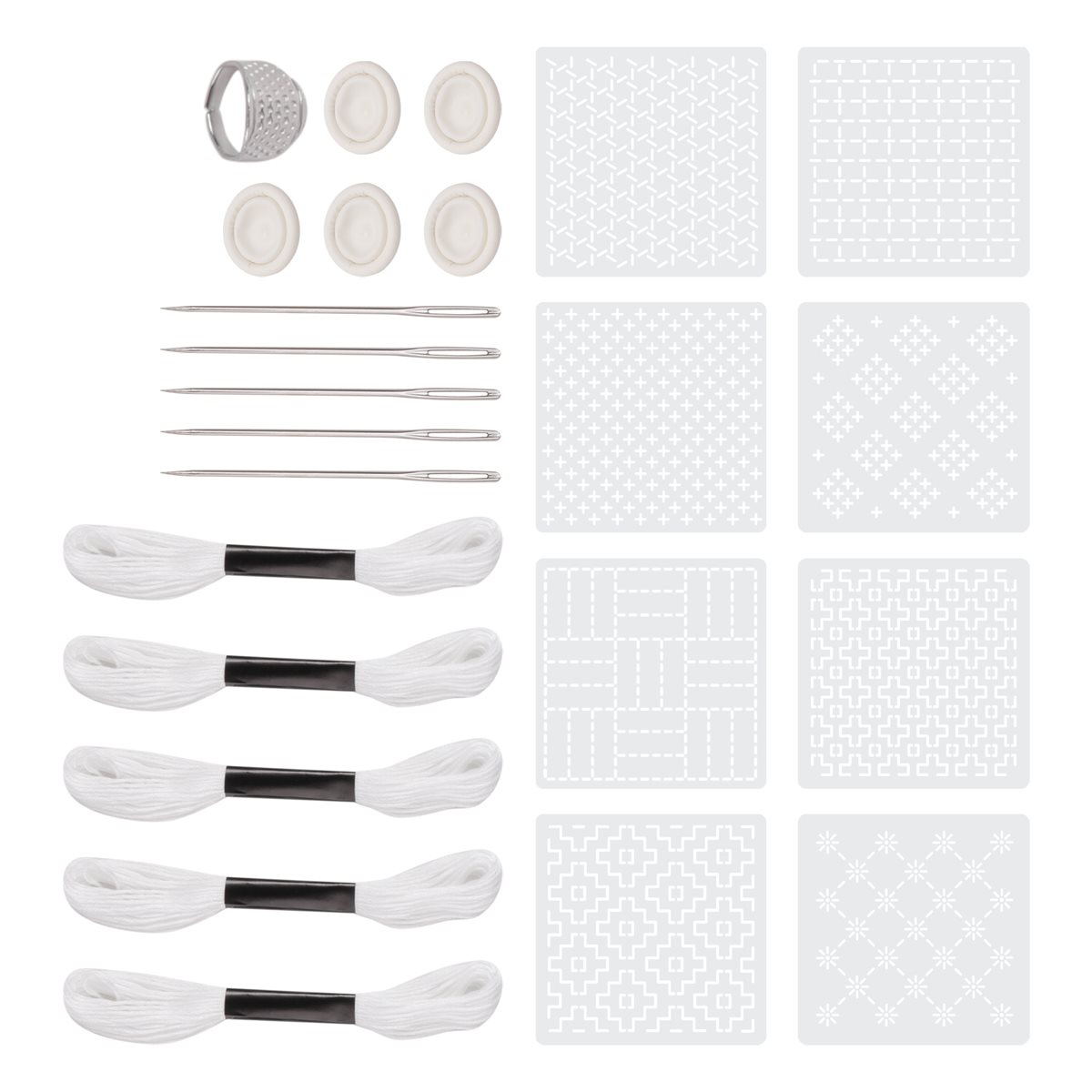 ~PERFECT}24Pcs Plastic -Stenci – Embroidery X Pattern Bewertung und Preis