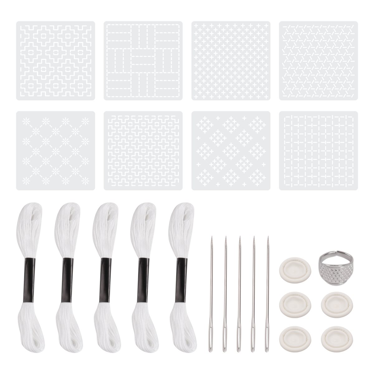 ~PERFECT}24Pcs Plastic -Stenci – Embroidery X Pattern Bewertung und Preis