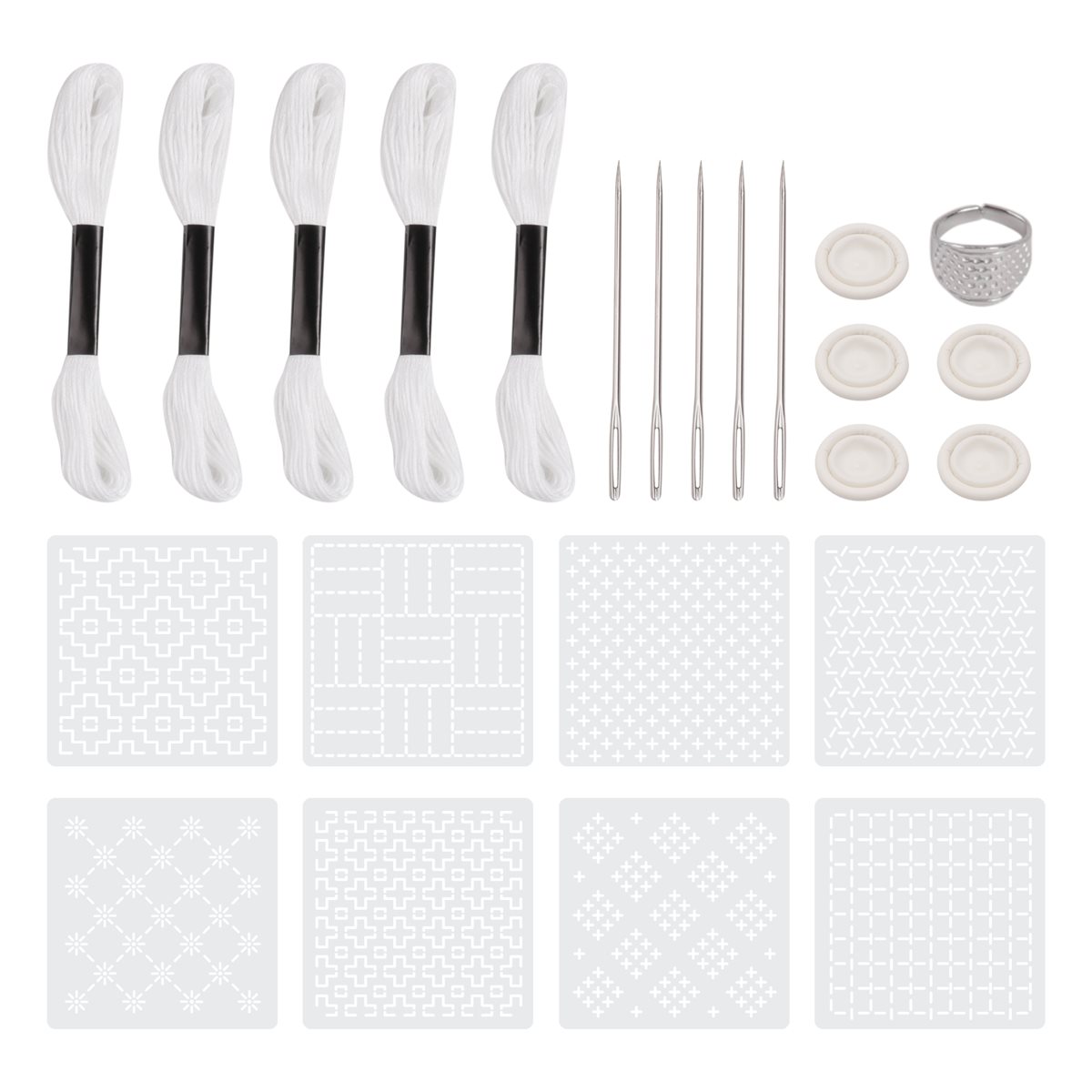 ~PERFECT}24Pcs Plastic -Stenci – Embroidery X Pattern Bewertung und Preis