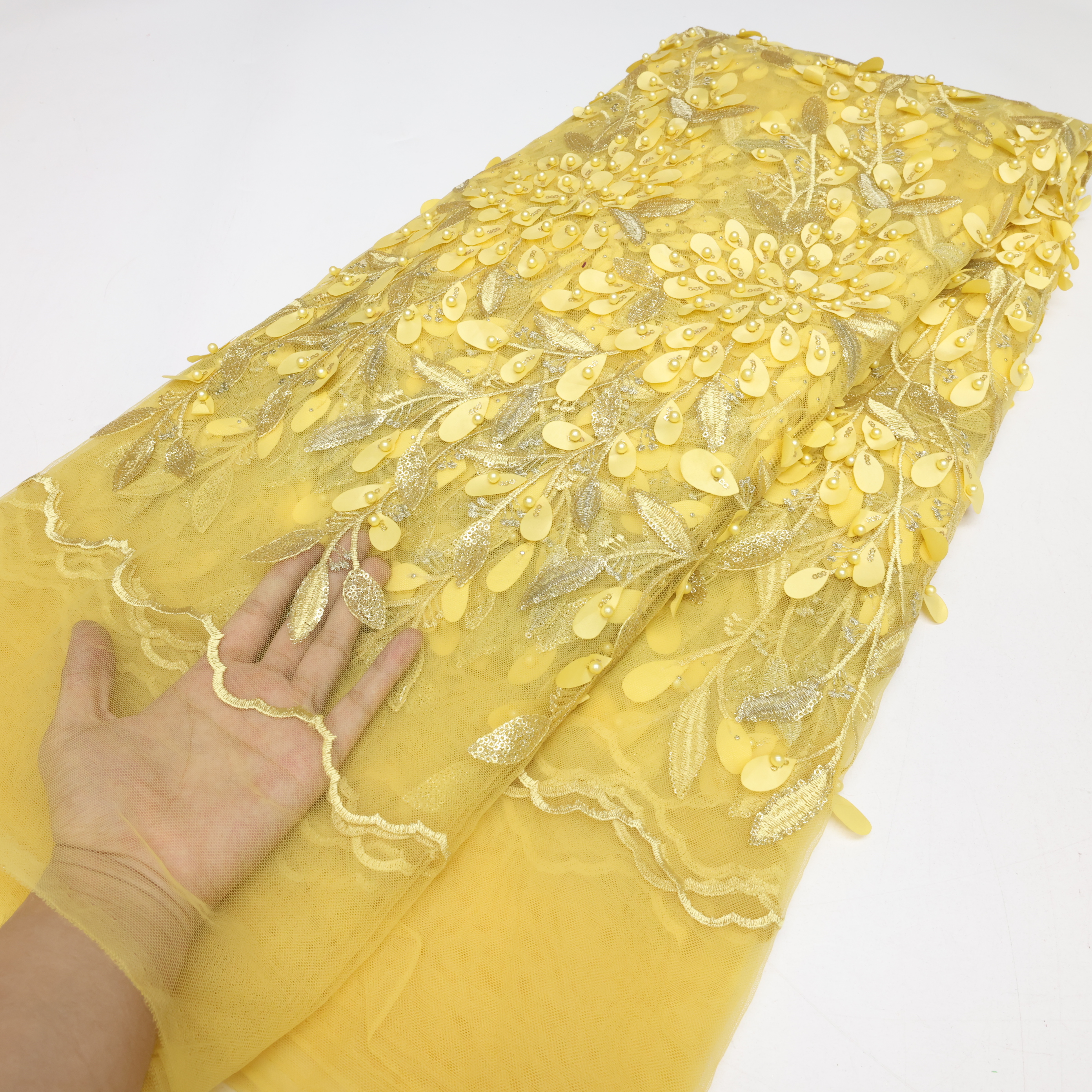 French Embroidery Sequins Lace – Embroidery Ai Bewertung und Preis