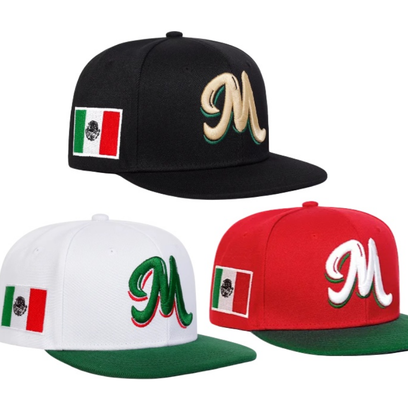 M Letter Embroidered Snapback  – Embroidery Hat Machine Bewertung und Preis