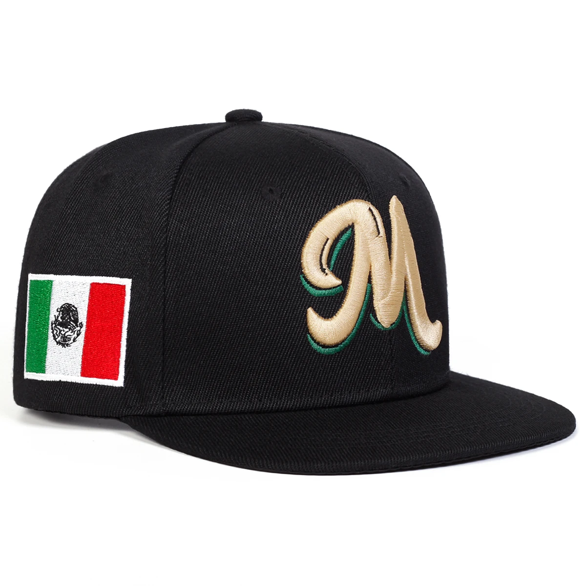 M Letter Embroidered Snapback  – Embroidery Hat Machine Bewertung und Preis