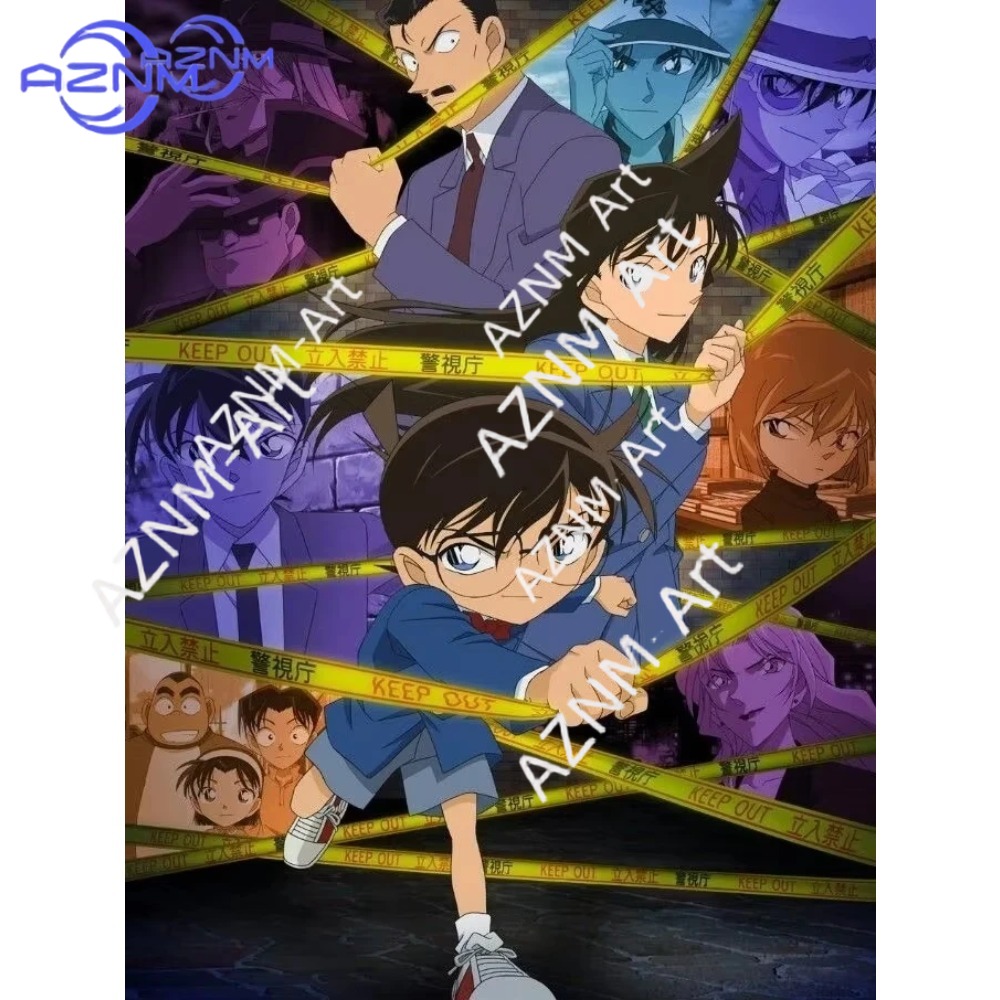 1pc Detective Conan Diamond Pa – Embroidery Gift Bewertung und Preis