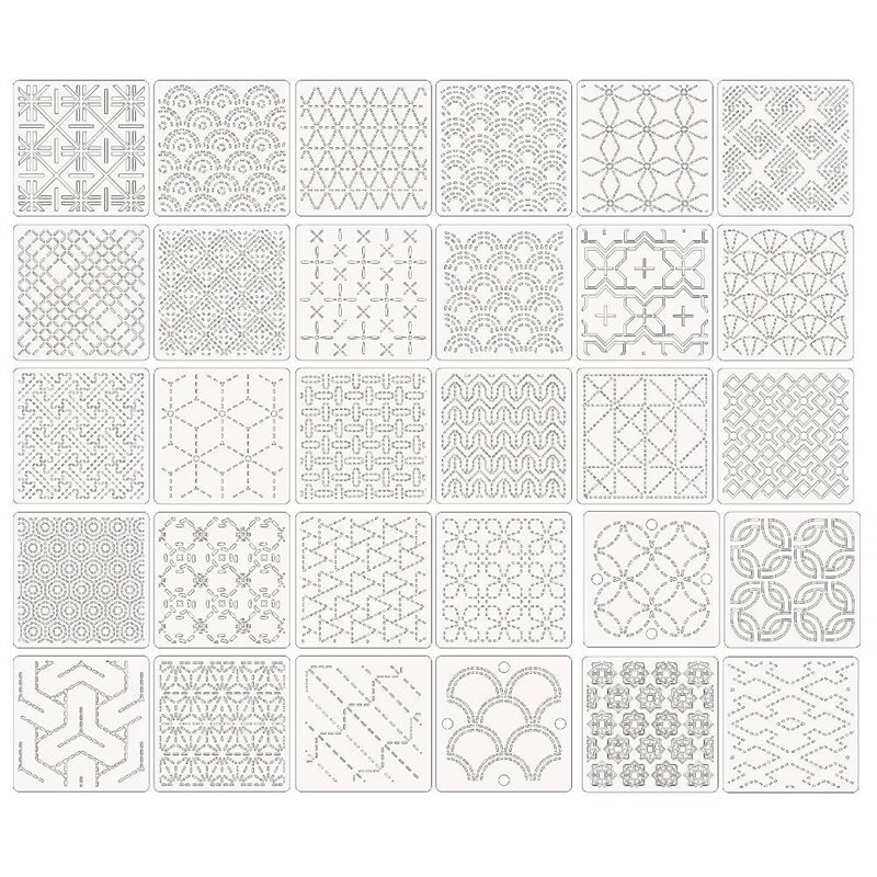 ABBP-30 Pcs Spike Template Ste – Embroidery X Pattern Bewertung und Preis