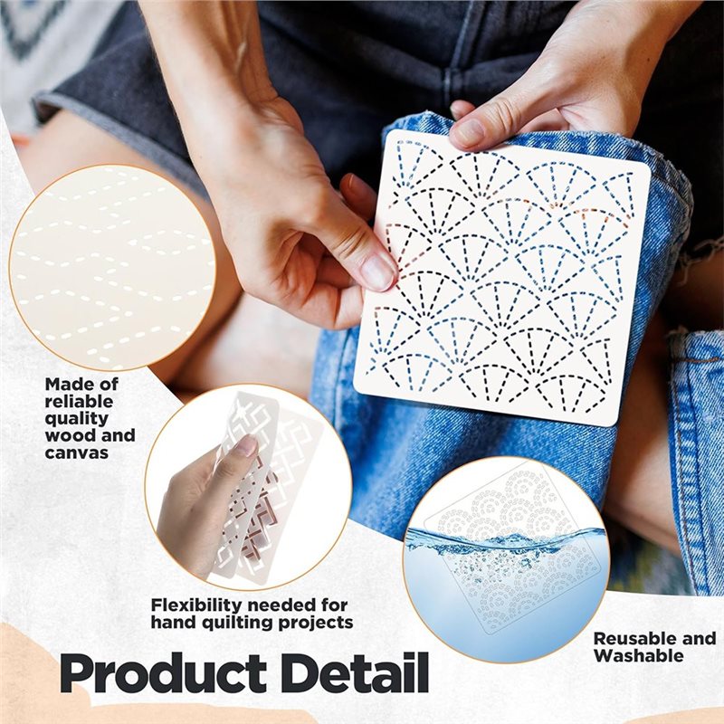 ABBP-30 Pcs Spike Template Ste – Embroidery X Pattern Bewertung und Preis
