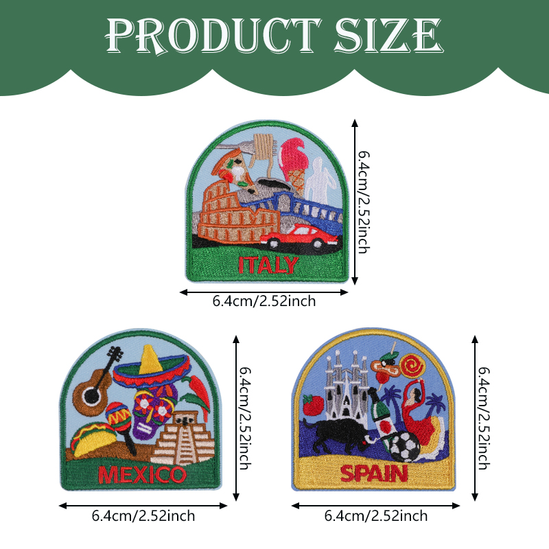 3Pcs European Country Art Embr – Embroidery X Pattern Bewertung und Preis