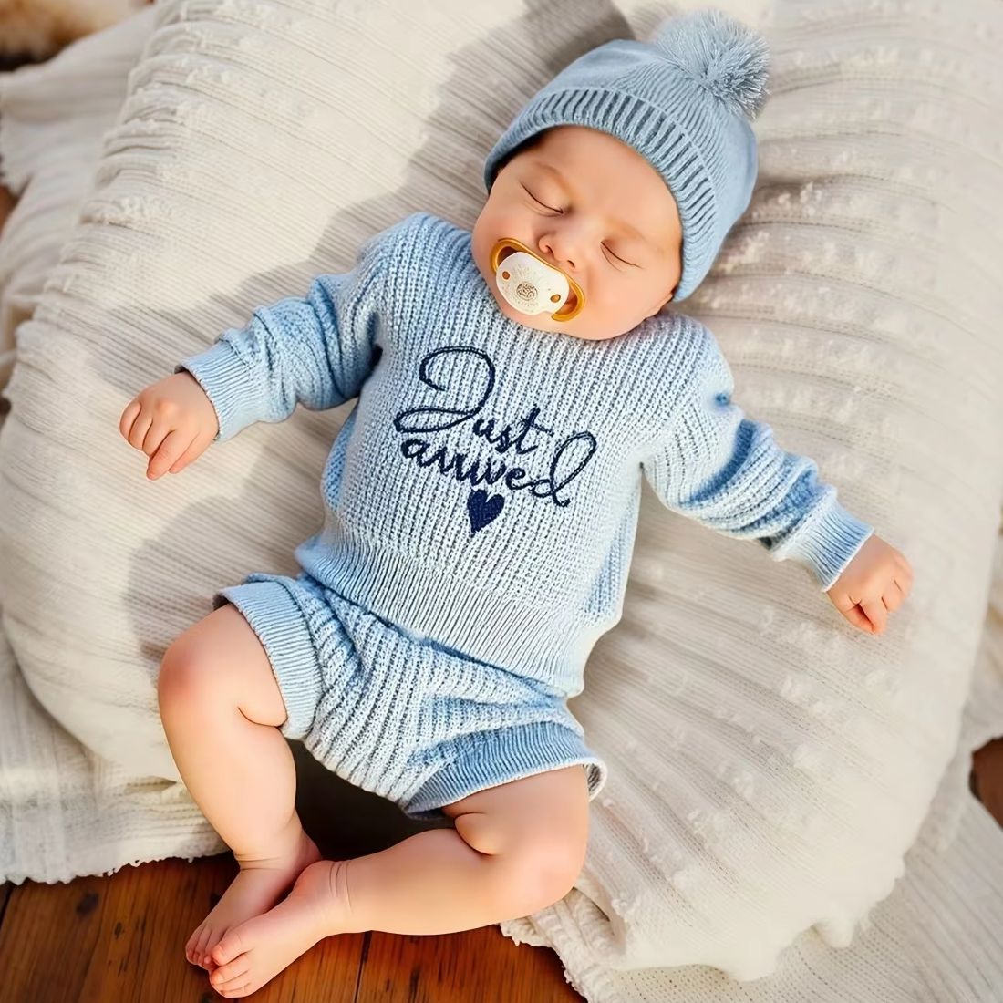 3pcs Set Knitted Newborn Boy G – Embroidery World Bewertung und Preis