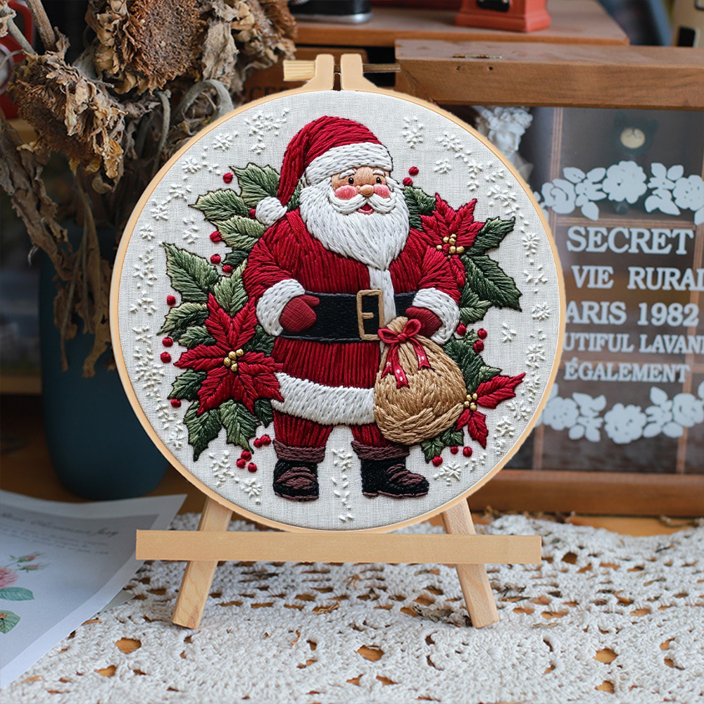 1 Set Christmas Embroidery Kit – Embroidery Xmas Kits Bewertung und Preis