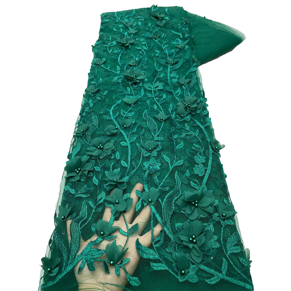 2025 Green 3d Lace Flower Embr – Embroidery Ai Bewertung und Preis