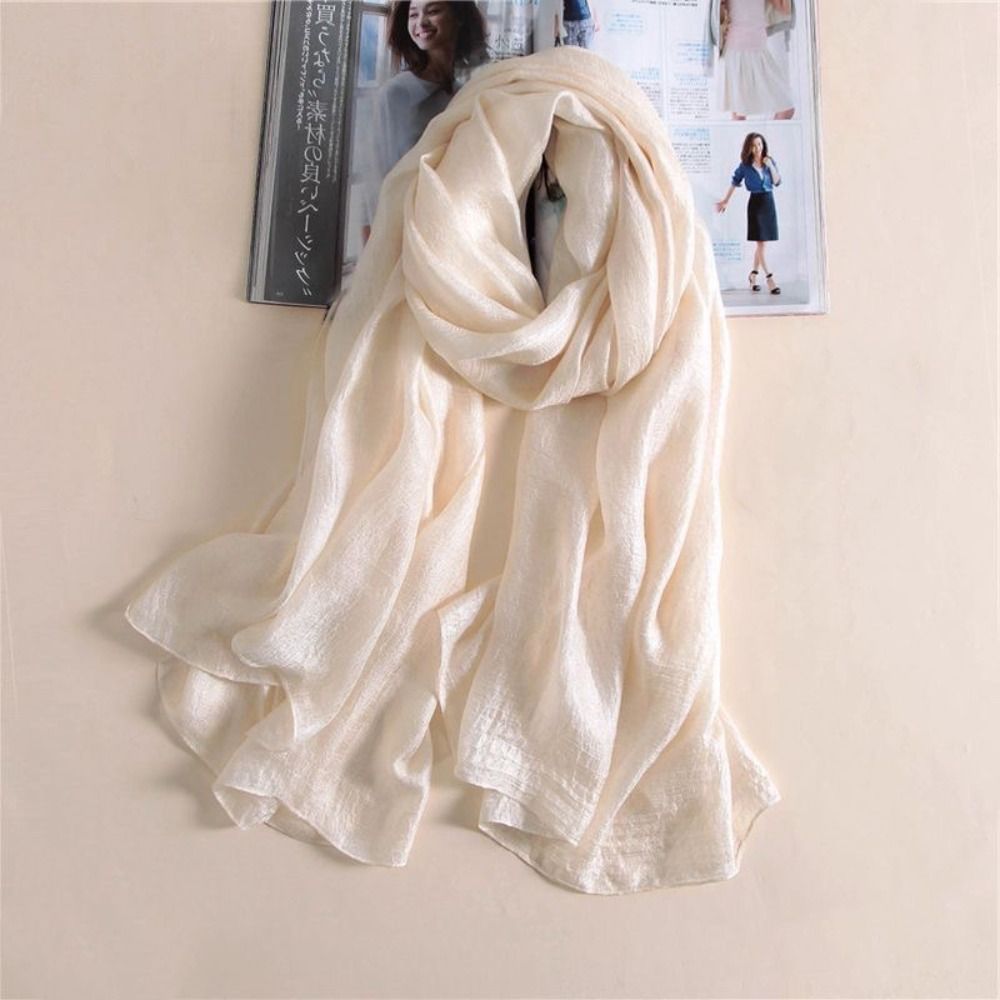 Linen Women Plain Scarf Fashio – Linen Fabric Natural Bewertung und Preis