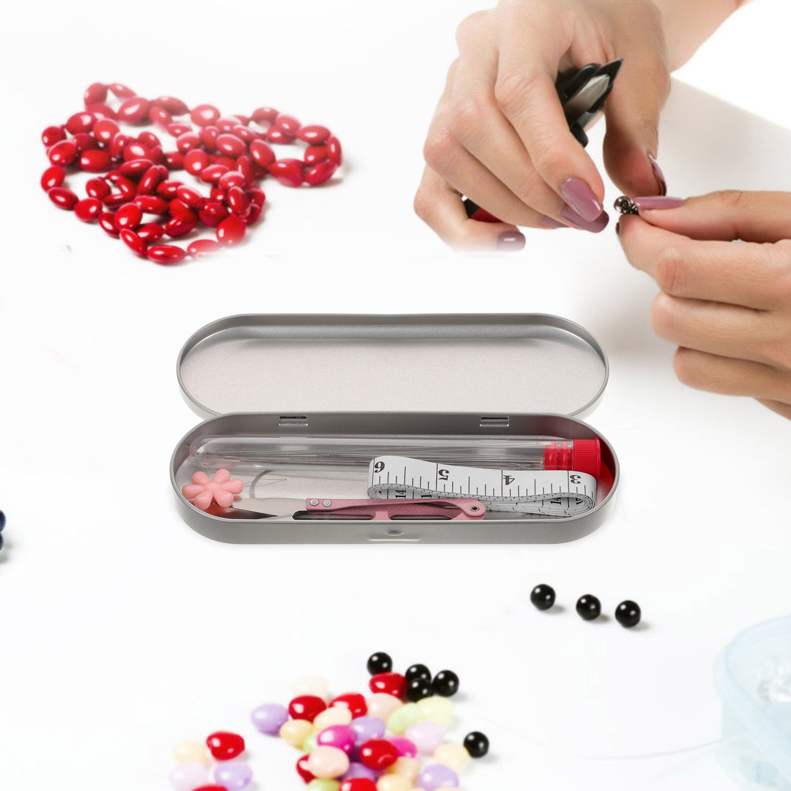 1Set Beading Thread and Long N – Embroidery Beads Bewertung und Preis
