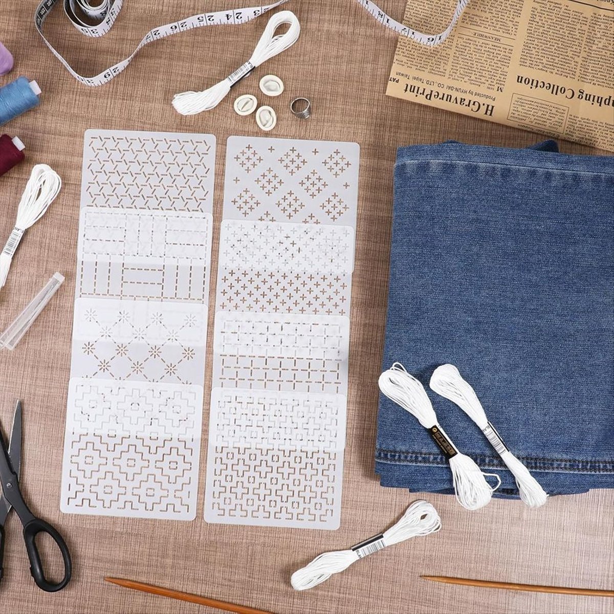 BHBL 24Pcs Plastic -Stencil Ki – Embroidery X Pattern Bewertung und Preis