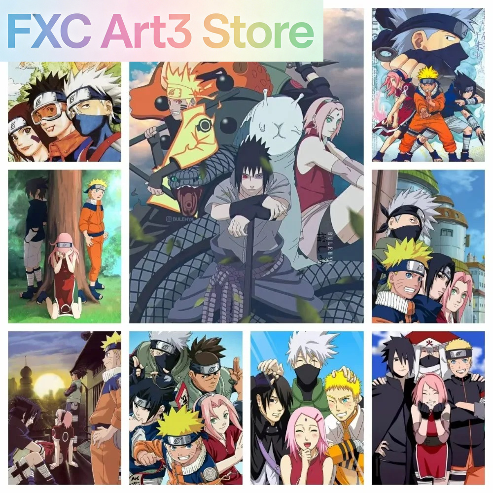 Frameless 1pc Naruto Class Sev – Embroidery Gift Bewertung und Preis