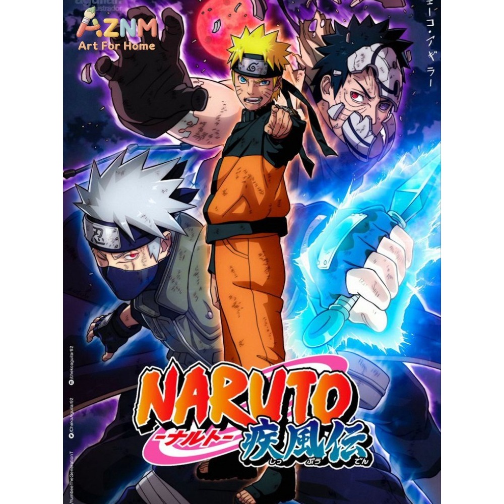 Frameless 1pc Naruto Class Sev – Embroidery Gift Bewertung und Preis
