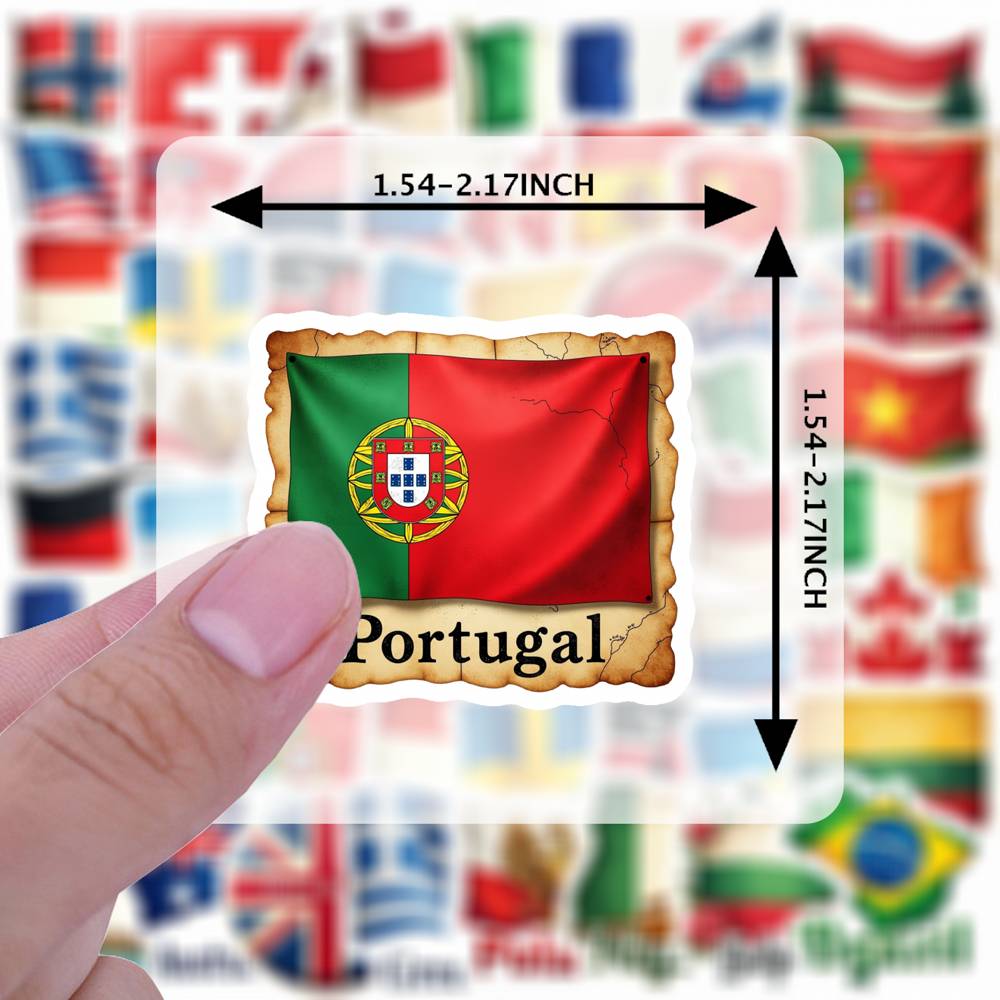 35pcs Country Flag Stickers Wa – Embroidery World Bewertung und Preis