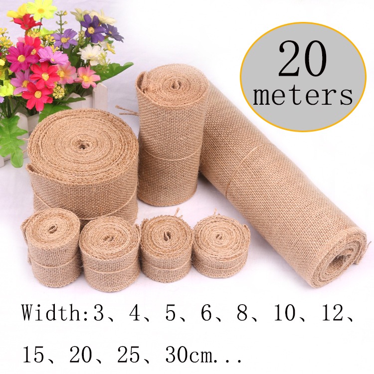 5-30CM natural jute linen fabr – Linen Fabric Natural Bewertung und Preis