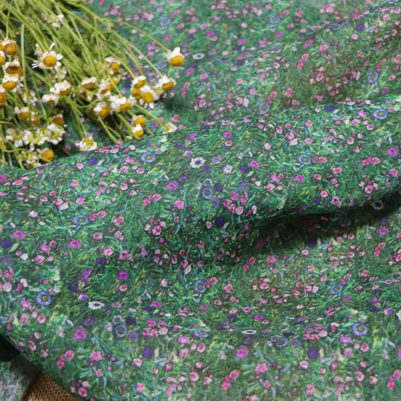 Monet Flowers High Quality Nat – Linen Fabric Natural Bewertung und Preis