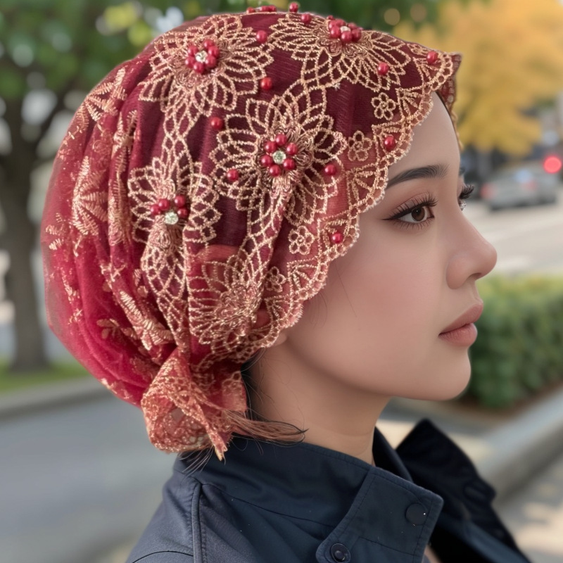 Women Stylish Headscarf Hat Em – Embroidery Hat Machine Bewertung und Preis