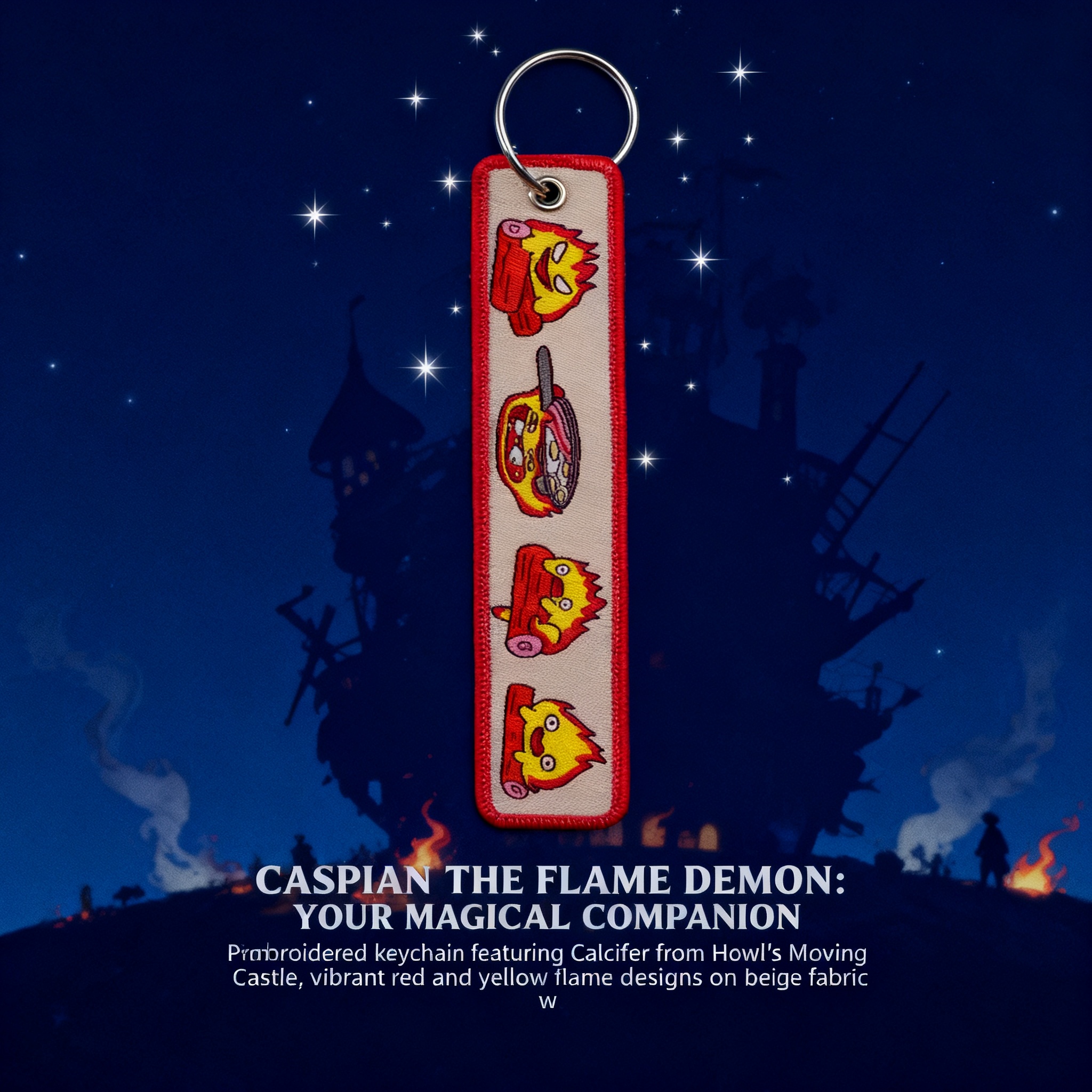 Anime Fire Embroidery Key Fobs – Embroidery Gift Bewertung und Preis