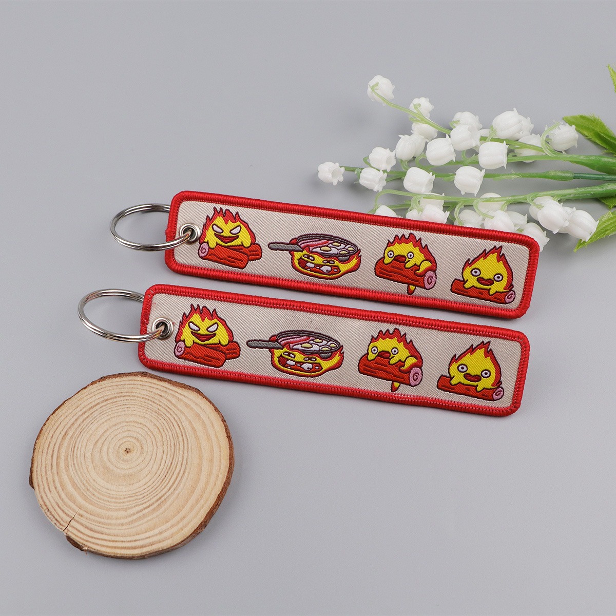 Anime Fire Embroidery Key Fobs – Embroidery Gift Bewertung und Preis