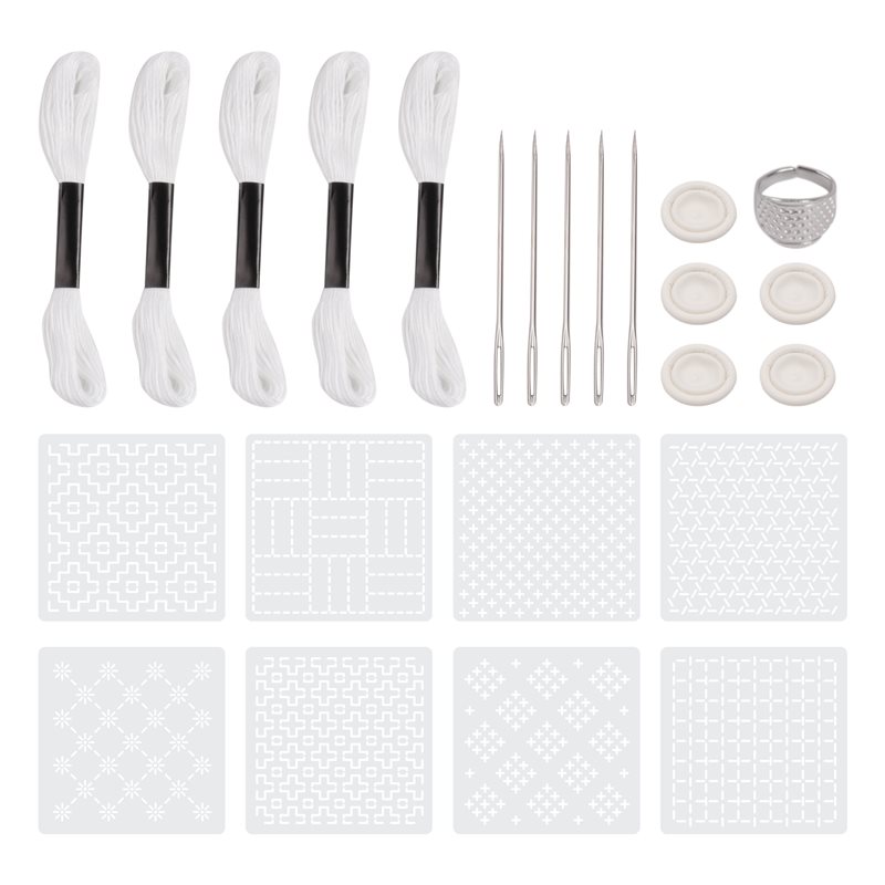 2025 Trend Sashiko-Stencil Kit – Embroidery X Pattern Bewertung und Preis