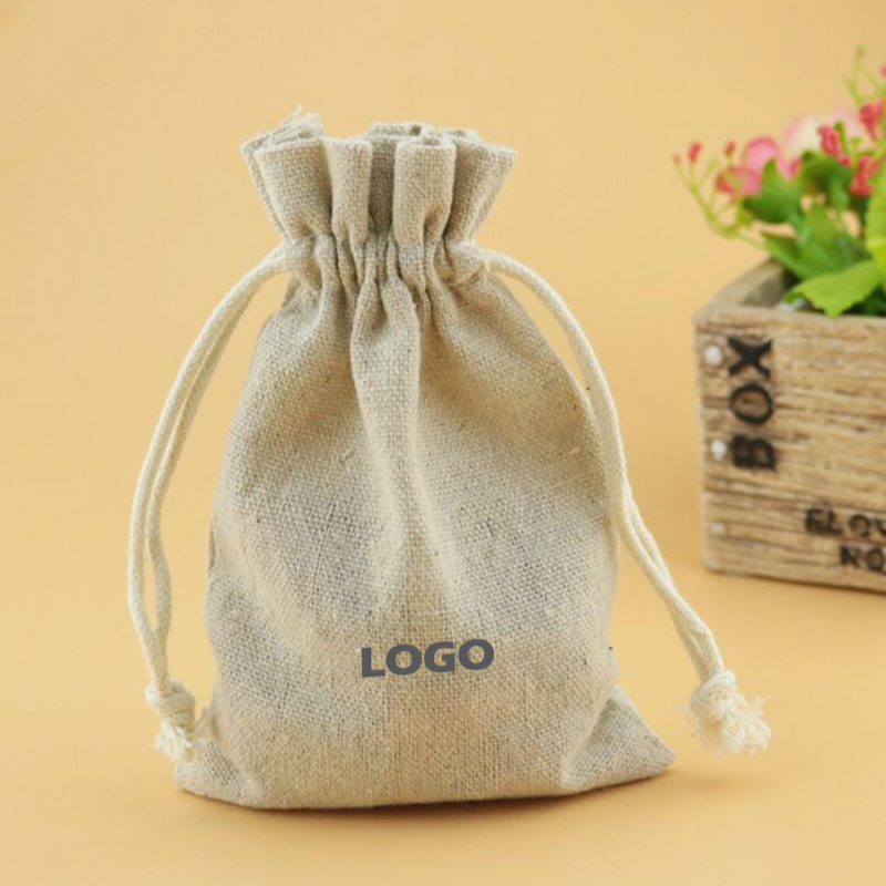 50PCS Linen Drawstring Bags Je – Linen Fabric Natural Bewertung und Preis