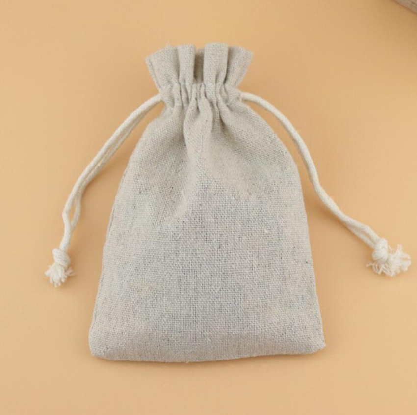 50PCS Linen Drawstring Bags Je – Linen Fabric Natural Bewertung und Preis