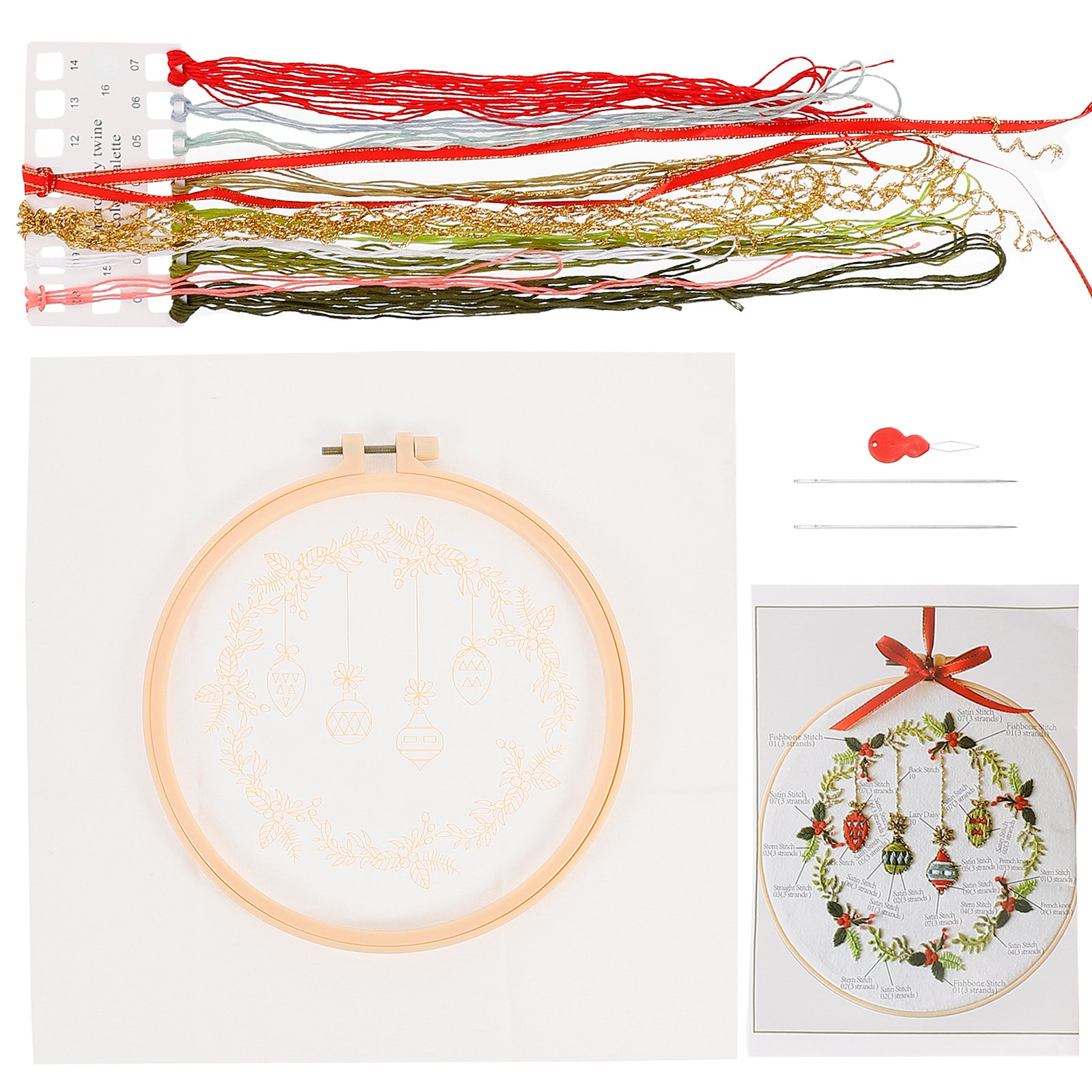 Christmas Embroidery Kit DIY C – Embroidery Xmas Kits Bewertung und Preis