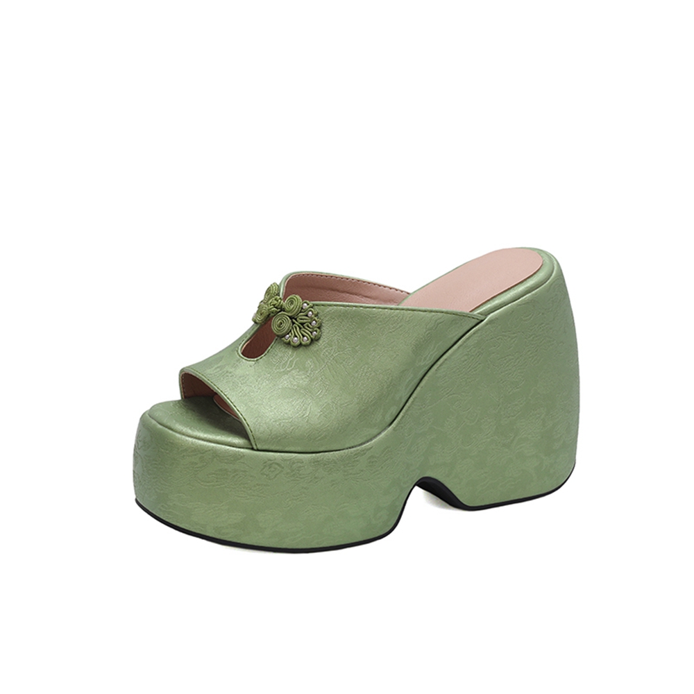 Women Wedge Heel Mules Slipper – Embroidery Ai Bewertung und Preis