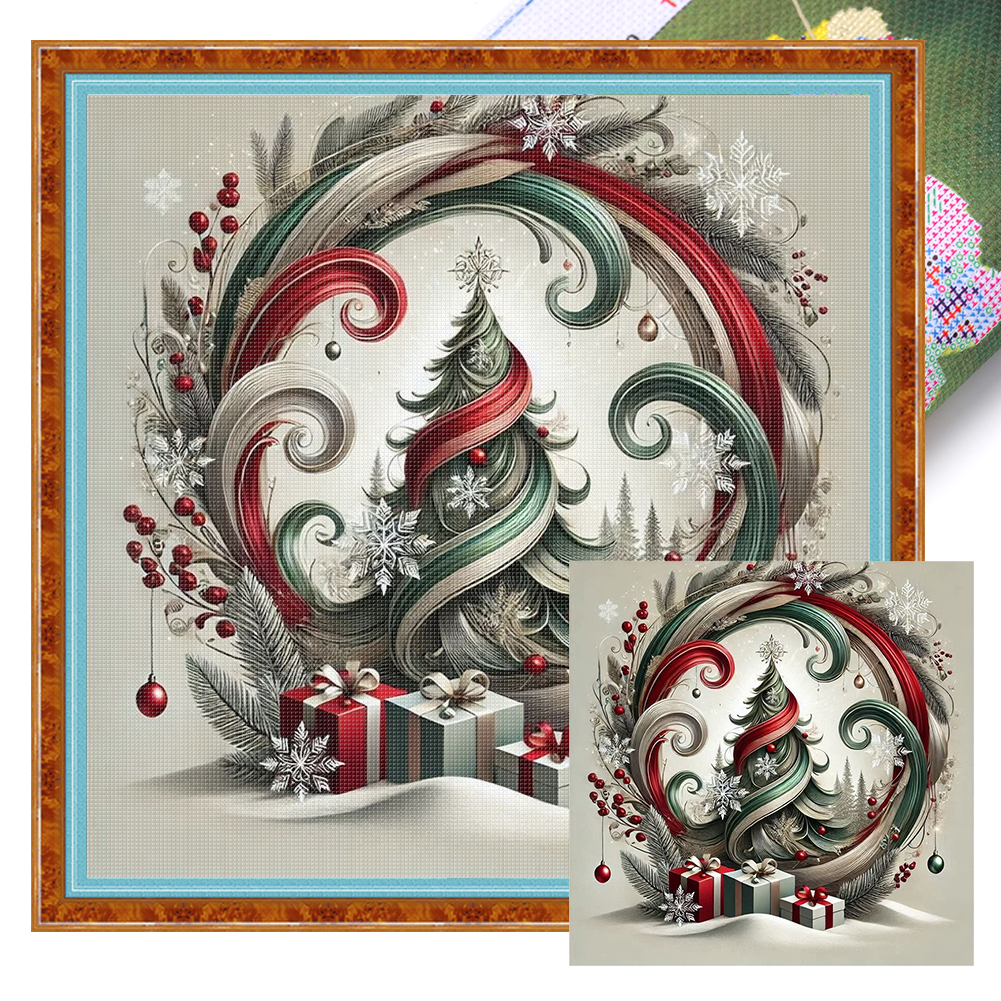 Xmas Printed Cross Stitch Kit  – Embroidery Xmas Kits Bewertung und Preis