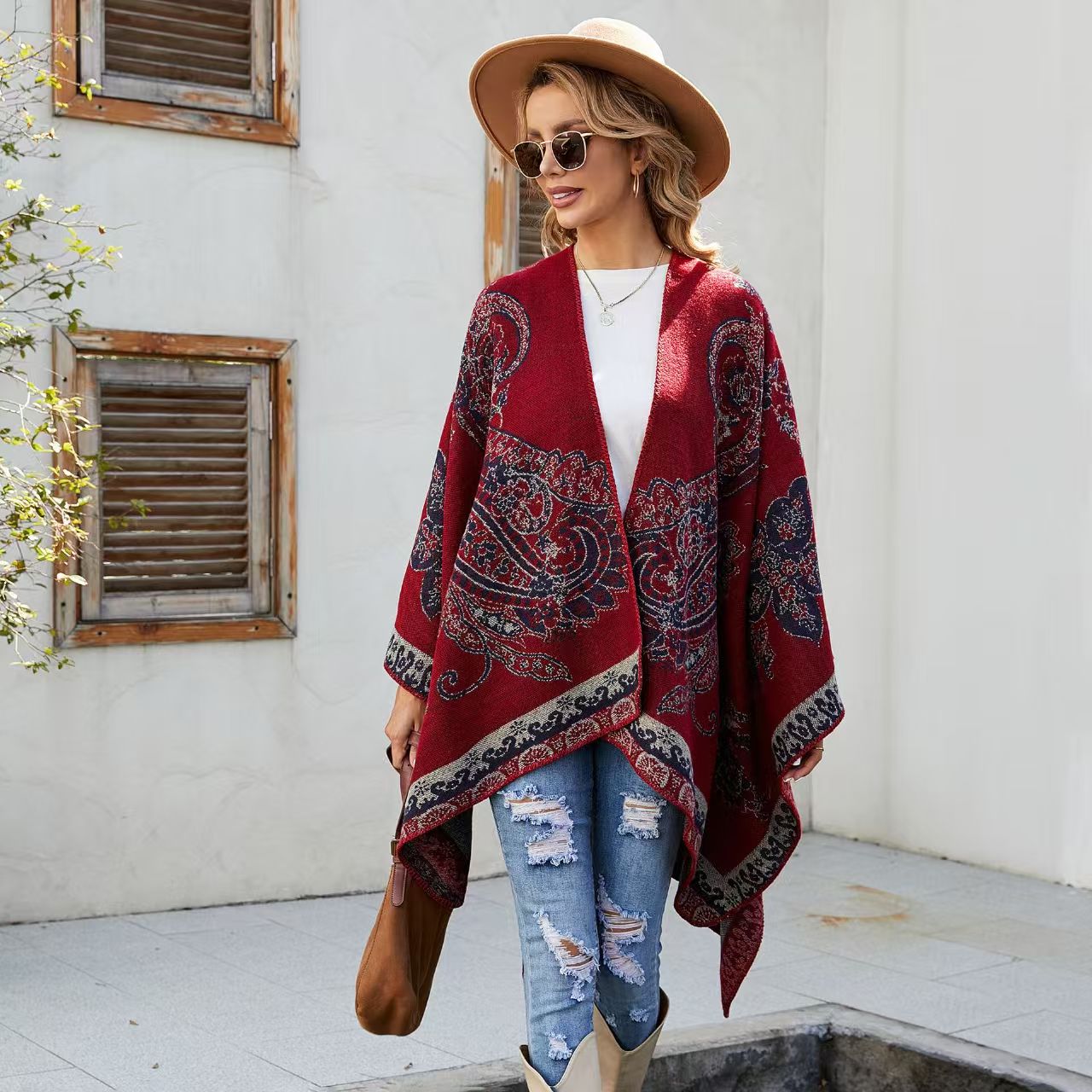 Patterned Faux Cashmere Warm S – Embroidery X Pattern Bewertung und Preis