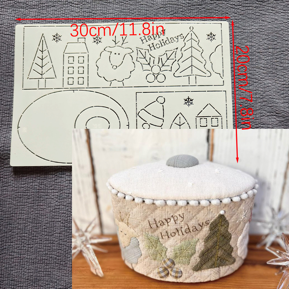 Quilting Template Stencils For – Embroidery Xmas Kits Bewertung und Preis