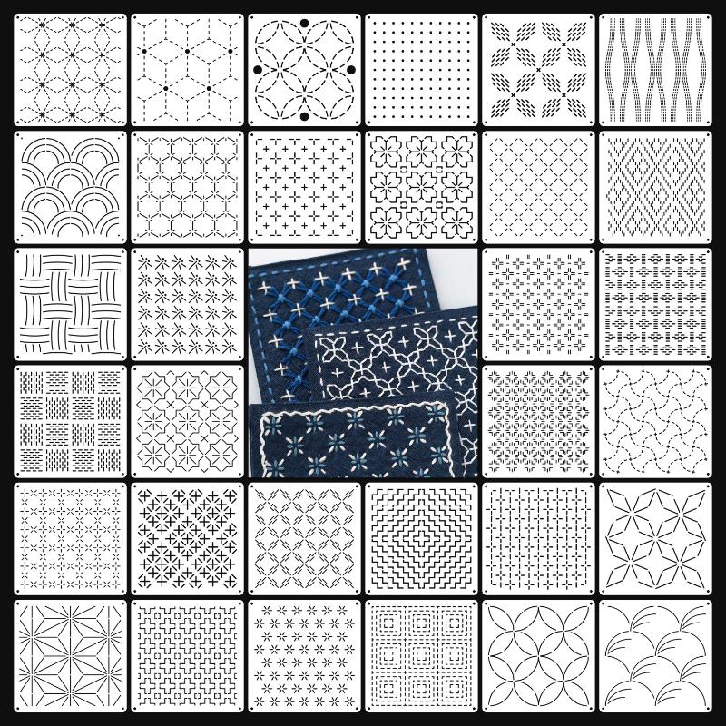 9/32Pcs Sashiko Embroidery Tem – Embroidery Gift Bewertung und Preis