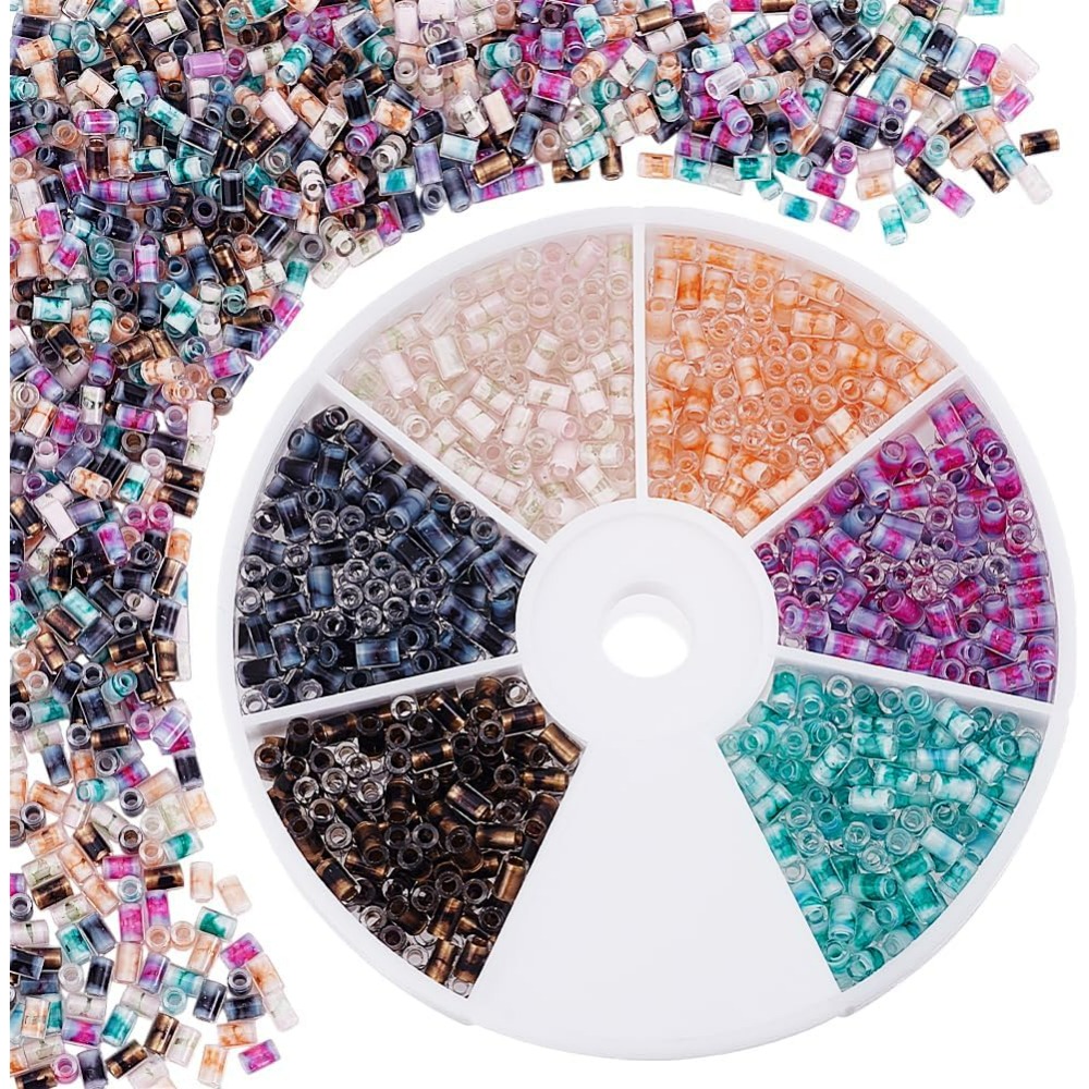 720pcs 6 Colors Tube Beads 24g – Embroidery Beads Bewertung und Preis