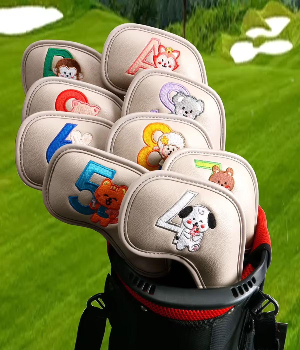 9Pcs Cute Cartoon Animal Golf  – Embroidery Gift Bewertung und Preis