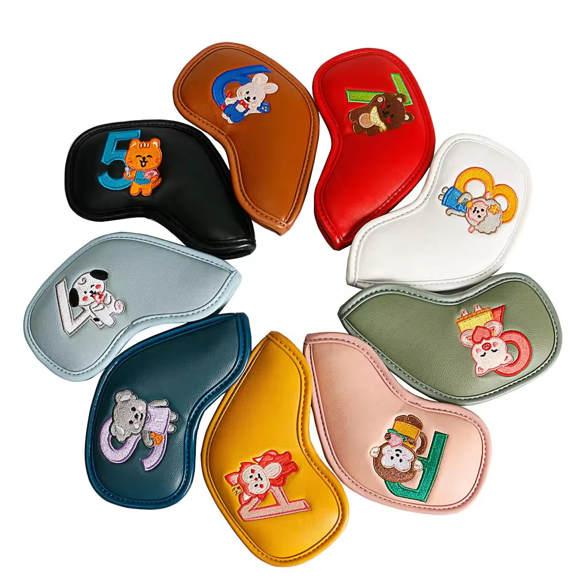 9Pcs Cute Cartoon Animal Golf  – Embroidery Gift Bewertung und Preis