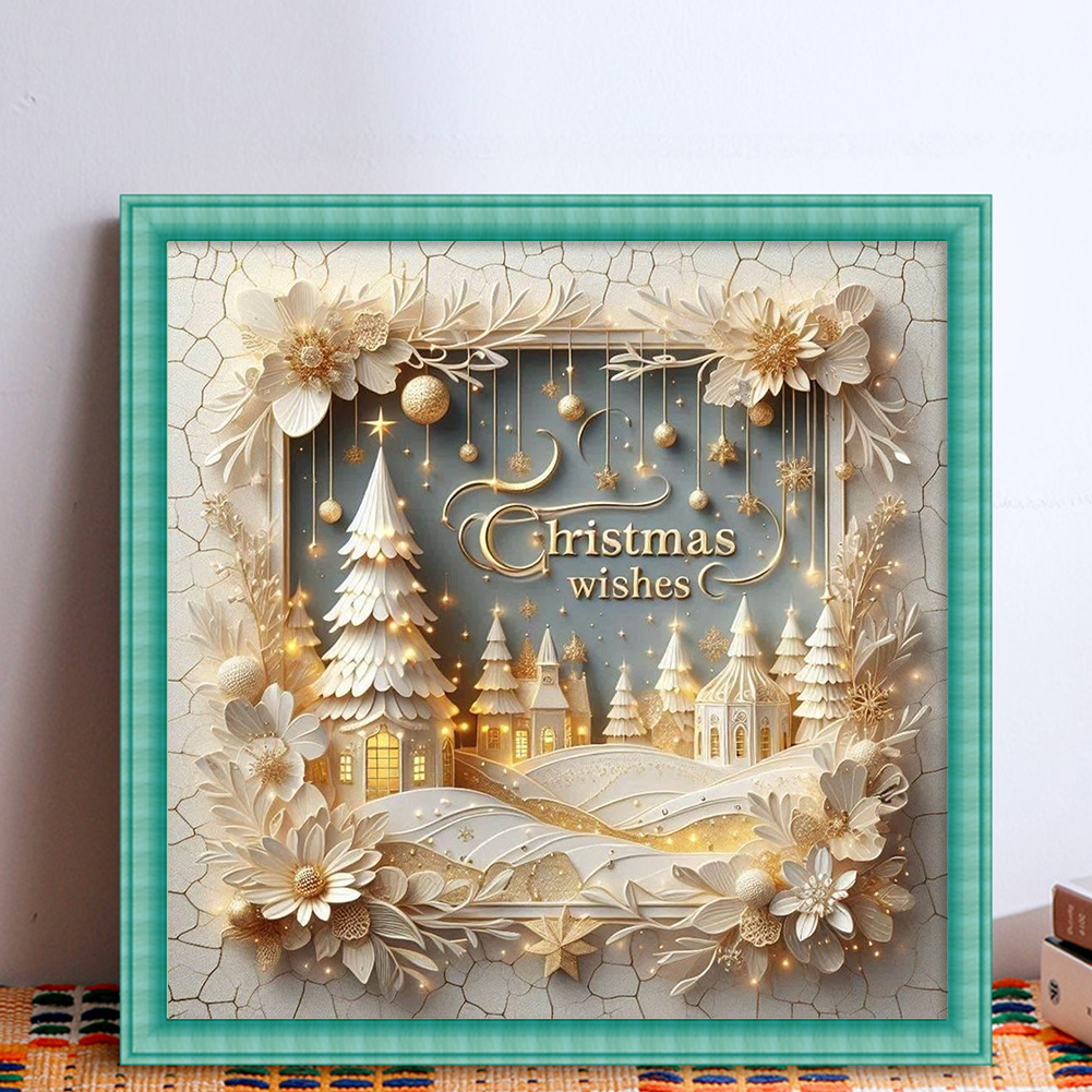 Xmas Printed Cross Stitch Kit  – Embroidery Xmas Kits Bewertung und Preis