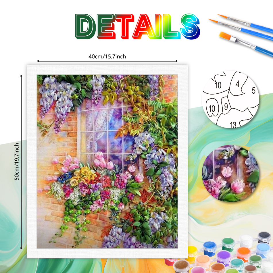 PhotoCustom DIY Handwork Oil P – Linen Fabric Natural Bewertung und Preis